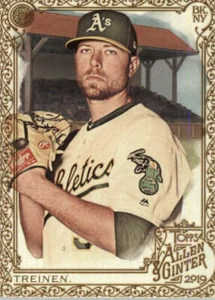 2019 Allen and Ginter Gold #12 Blake Treinen Oakland Athletics BX 50A - Picture 1 of 2