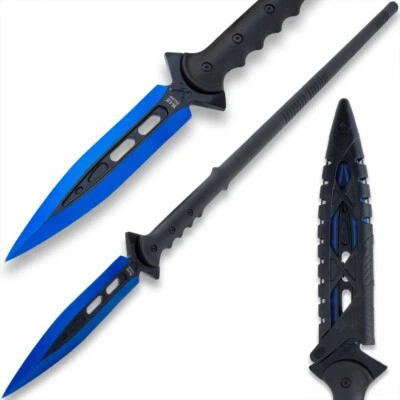 Lanza de supervivencia M48 Kommando garra azul con funda Vortec | 44 1/8" en general Foto 1 de 4