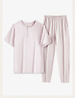 Schlafanzug Sommer Frauen Set Antibakteriell Staubdichtes Kurzarmhose Hauskleid