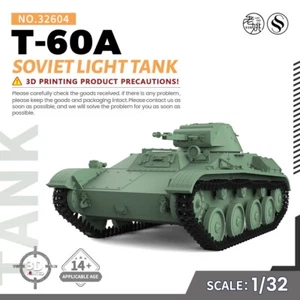SSMODEL SS32604 1/32 Military Model Kit Soviet T-60A Light Tank - Picture 1 of 5