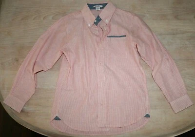 Camisa de vestir Kitestrings a rayas rojas y blancas manga larga para niños (7) Foto 1 de 2