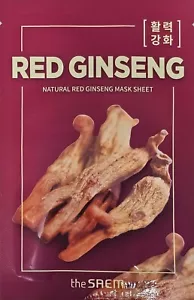 The Saem Red Ginseng Sheet Mask 10pcs – Anti-Aging & Hydrating K-Beauty Skincare - Picture 1 of 6