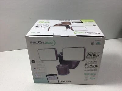 SECUR360 WiFi Bronze Wired Voice & Motion Activated LED Security Flood Light - Image 1 of 4
