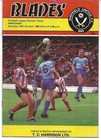 Football Programme SHEFFIELD UNITED v WREXHAM Oct 1982