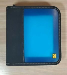 Case Logic CD Wallet - Blue Black 24 CD Capacity with Zipper