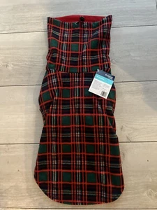 Frisco Polar Fleece Christmas Plaid Dog Cat Pullover Hoodie Snood Large New - Picture 1 of 5