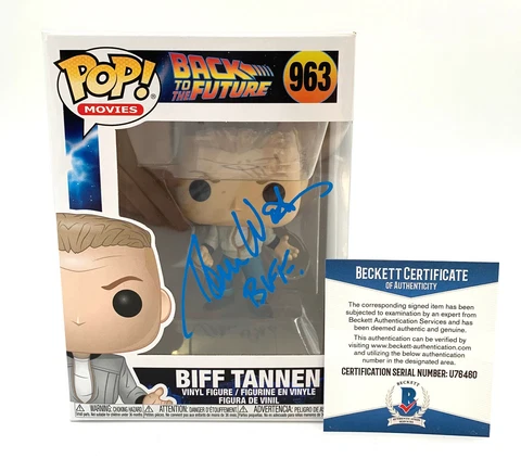 TOM WILSON SIGNED BACK TO THE FUTURE FUNKO POP AUTOGRAPH BECKETT BAS COA 4 Cover