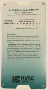 R 22 Überhitzung Unterkühlung Taschenrechner Ladetabelle TXV TEV - Bild 1 von 1