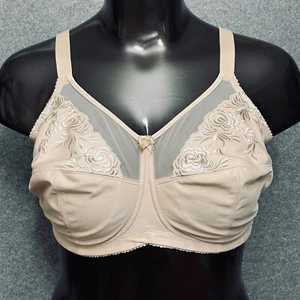 Elila 42F 42DDD bestickter Mikrofaser BH ohne Bügel Softcup 1301 Vollfigur - Bild 1 von 9
