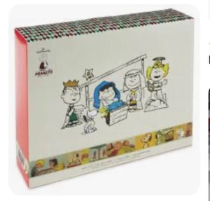 Hallmark Peanuts Navidad Belén 7 Piezas Estatuillas Charlie Brown Snoopy - Imagen 1 de 3