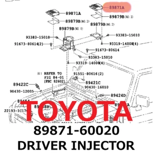 【NEW】Toyota Genuine Lexus LX450d LX570 Land Cruiser DRIVER INJECTOR 89871-60020 - Bild 1 von 1