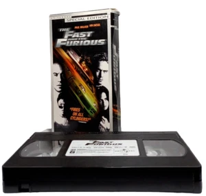 The Fast and the Furious VHS Tape 2001 Paul Walker & Vin Diesel TESTED Vintage - Picture 1 of 3