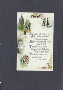 ALTE ANSICHTSKARTE SPRÜCHE UND ZITATE - - Bild 1 von 2