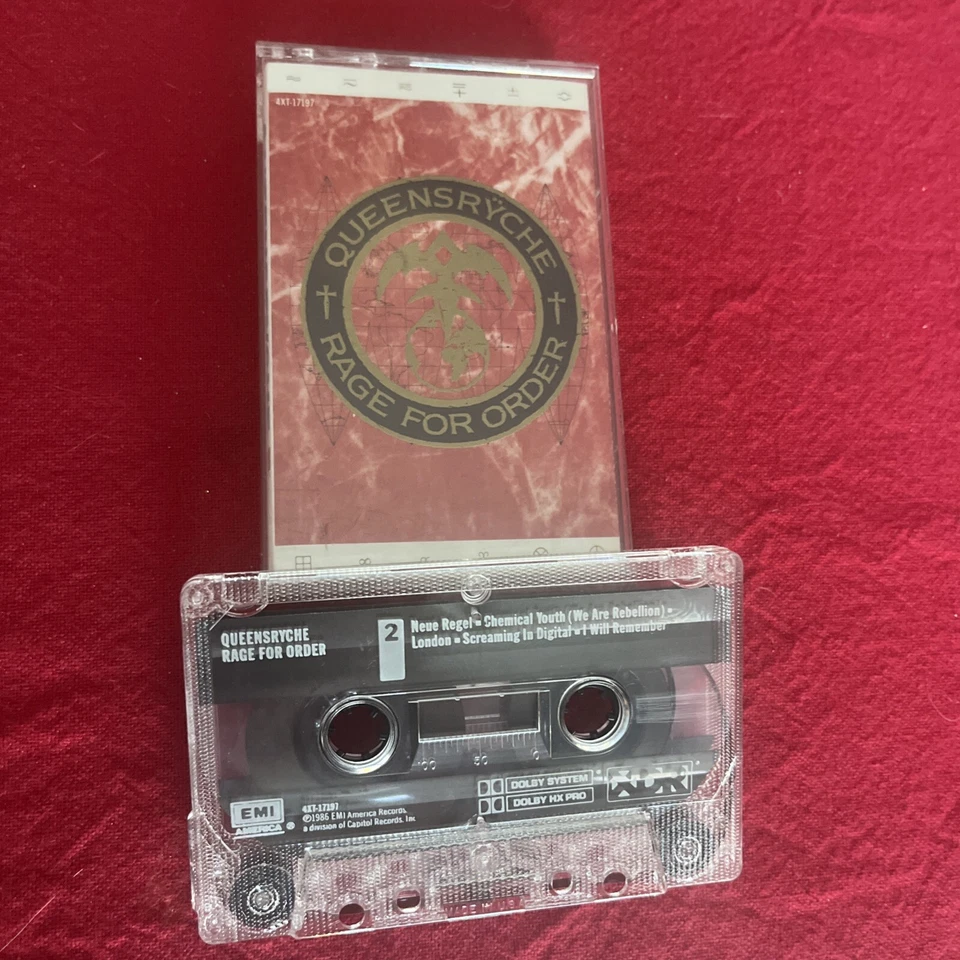 Vintage 1986 Cassette Tape Queensryche Rage For Order EMI America Records - Image 1 of 1