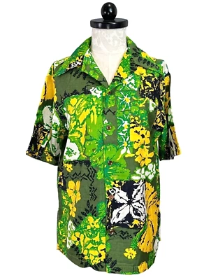 Camisa abotonada vintage Kona Kai informal hawaiana Jantzen para hombre Foto 1 de 4