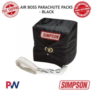 Simpson Racing Air Boss Parachute Packs Nomex - Black 10 ft. #42045 - Picture 1 of 6