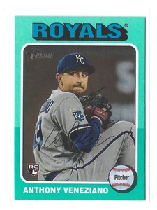 2024 Topps Heritage #602 Anthony Veneziano Aqua Border - Picture 1 of 2