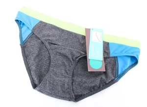 SWEATY BETTY Dive In Damen Bademode XL Grau Stretch Low Rise Bikinihose * - Bild 1 von 5