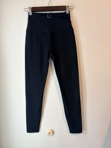 Beyond Yoga Crop Leggings Vita Croce Anteriore Nero Vita Alta Taglia S - Foto 1 di 6