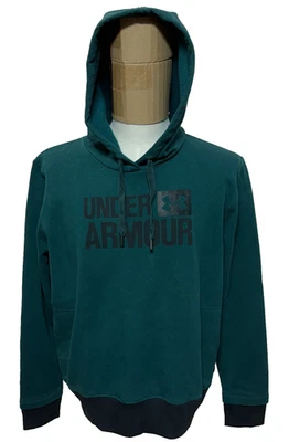 Under Armour Hoodie Womens XL Green Threadborne Spellout Pullover Sweatshirt - Image 1 of 4
