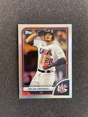 2023 Topps World Baseball Classic Nolan Arenado Foil #49 USA - Image 1 of 2