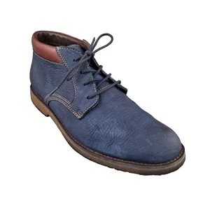 Johnston and Murphy Herren Blau Nubuk Schnür Chukka Stiefel Größe 9,5 M 59-1289 - Bild 1 von 13