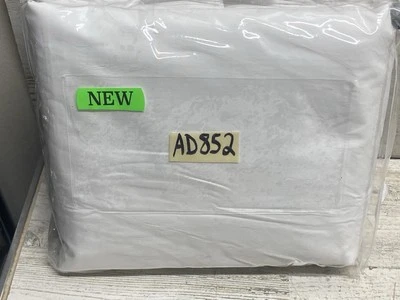 Hotel Collection Italian Percale Queen Duvet Cover & Shams 3pc Set White /White - Image 1 of 3