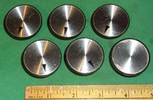 6-Vintage Magnavox Control Knobs From Astro-Sonic Stereo Console (1960's) Clean! - Picture 1 of 4