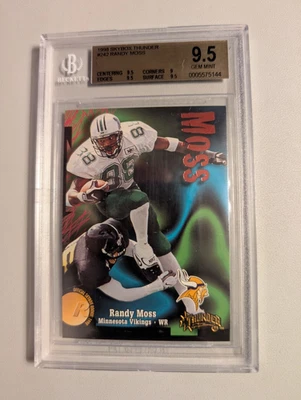 1998 SkyBox Thunder Rookie Randy Moss RC #242 BGS 9.5 - Image 1 of 2