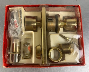 Schlage H Series H453 Tulip Brass 605 Double Locking Vintage New Old Stock - Picture 1 of 3
