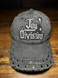 Joy Division Hut schwarz abgenutzt zerlumpt MASSANFERTIGUNG 1 von 1 verstellbar Punk Goth - Bild 1 von 10