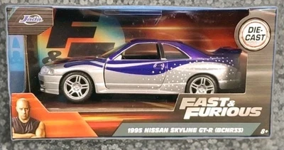 Jada Toys Die-Cast Fast & Furious 1995 Nissan GT-R (BCNR33) 1:32 scale *NIB 2024 - Image 1 of 4