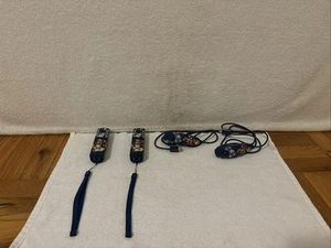 (2) Nintendo Wii Skylanders Remote + Nunchuck Controller Blue Power A - TESTED - Picture 1 of 21