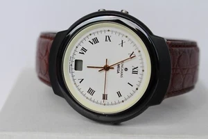 Junghans Mega Ceramic Funkuhr 017/1630.703 Armbanduhr DEFEKT mit Lederarmband - Bild 1 von 16