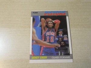 Baloncesto Fleer 1987 verde Sidney #44 pistones Detroit alta calidad - Imagen 1 de 2