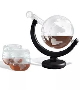 Studio Mercantile Whiskey Globe Decanter Set - Picture 1 of 12