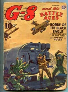 PULP: G-8 AND HIS BATTLE ACES 12/1941-WEIRD MENACE-HORROR-WAR-BLACK EAGLE-good - Picture 1 of 1