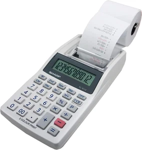 EL-1611V Handheld Portable Cordless 12 Digit Large LCD Display Two-Color Prin... - Picture 1 of 12