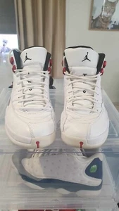 NIKE MENS Air Jordan 12 Retro Twist - Cherry / White - Size 10 - Picture 1 of 5