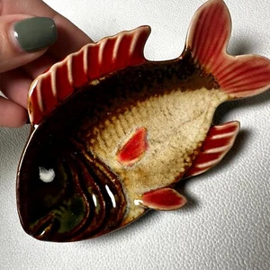 Pier 1 Imports Mini Keramik Keramik Teller Fischform Sushi Sauce Schmuck Schale - Bild 1 von 4
