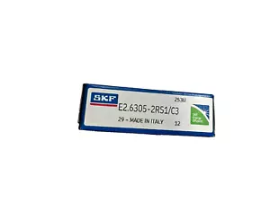 (2Pack) E2 6305-2RS1 C3 SKF Double Rubber Seal Ball Bearing 25x62x17mm NEW ITALY - Picture 1 of 4