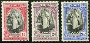 Tonga  1938   Scott #70-72  Mint Lightly Hinged Set - Picture 1 of 2