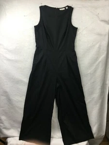 New York & Company Stretch Jumpsuit XS Black Waist Sleeveless Wide Leg - Picture 1 of 10