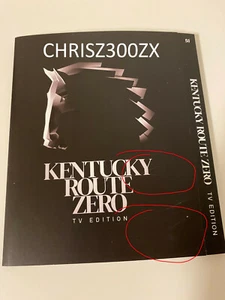 Kentucky Route Zero Limited Edition PS4 Playstation 4 SLIP COVER ONLY *DAMAGE* A - Picture 1 of 2