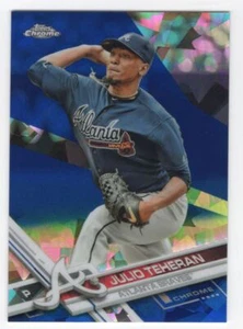 2017 Topps Chrome Sapphire Edition Print Run 250 Julio Teheran #278 Atlanta - Picture 1 of 2