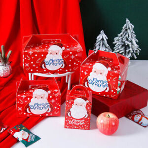 Christmas Cupcake Packing Box Cake Gift Takeaway Portable Paper Packaging Case