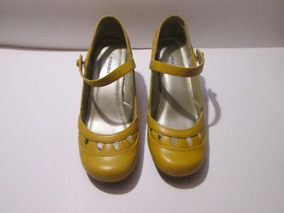 Xhilaration by Target Mary Jane Cut Out Shoes Size 9 Mustard Yellow Sugar 2008 - Image 1 of 4