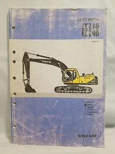 Volvo Excavator ~ Model EC210/EC240 ~ Service Manual ~ Sect. 0, 1, 2 ~ Pre-owned - Picture 1 of 14