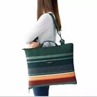 Pendleton Packable Picnic Outdoor 60" x 72 " Blanket, Pearl Bay, Green Stripe