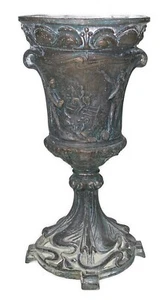 11” Brass Goblet Stemmed Vase The Brass Shack Vtg USA Sport Horse Water Bike - Picture 1 of 10